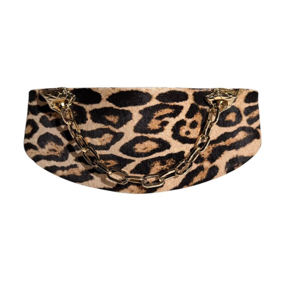 Ponyhair fur waist belt